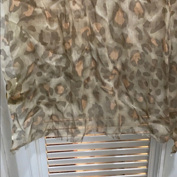 Aldo pink leopard print scarf - Picture 3 of 4